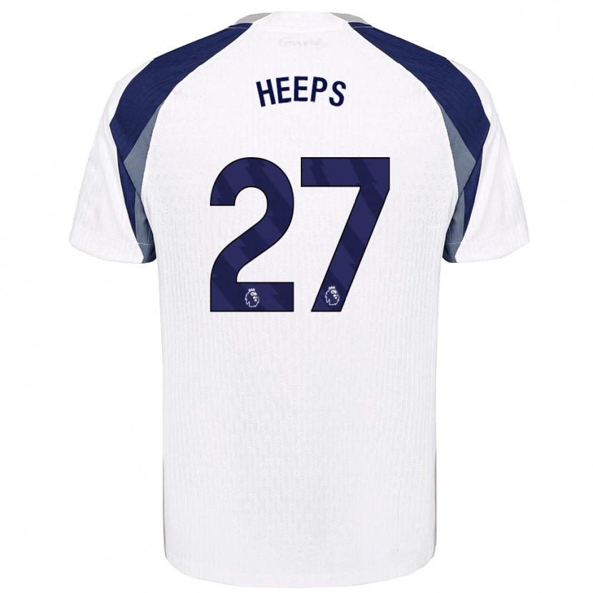 Danxen Mænd Eleanor Heeps #27 Hvid Navy Hjemmebane Spillertrøjer 2025/26 Trøje T-Shirt