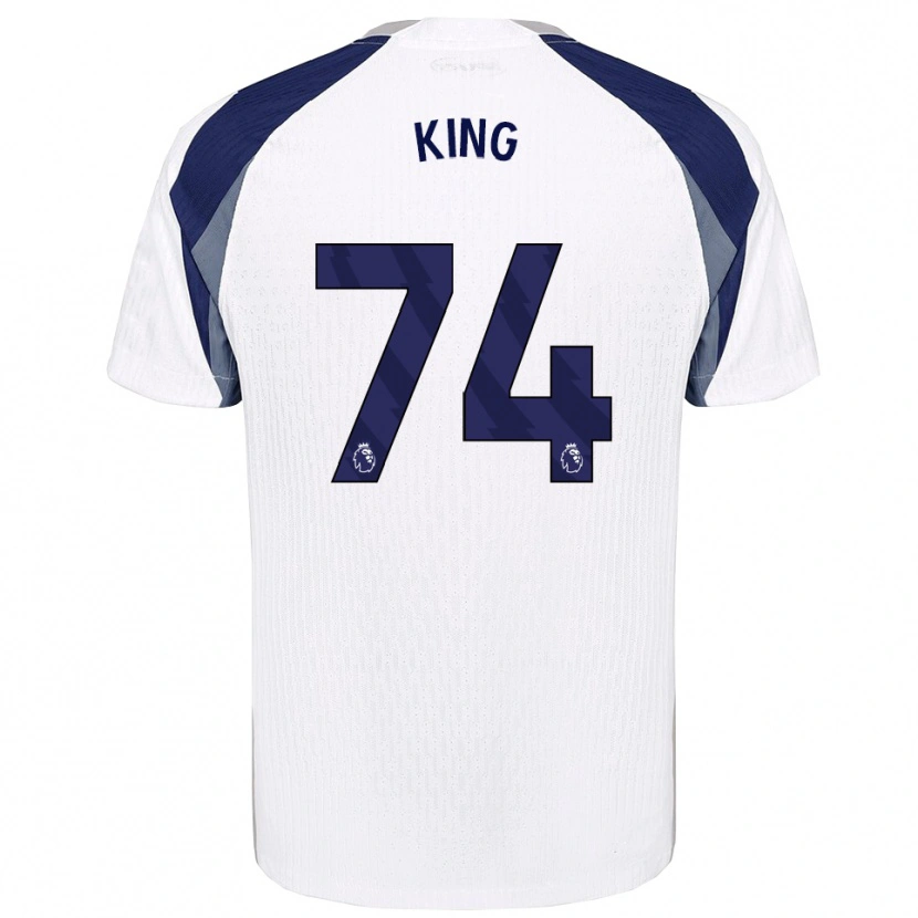 Danxen Mænd Maeson King #74 Hvid Navy Hjemmebane Spillertrøjer 2025/26 Trøje T-Shirt