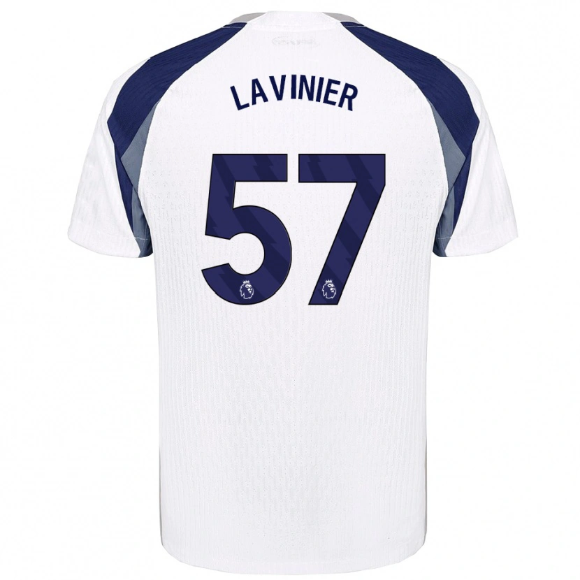 Danxen Mænd Marcel Lavinier #57 Hvid Navy Hjemmebane Spillertrøjer 2025/26 Trøje T-Shirt