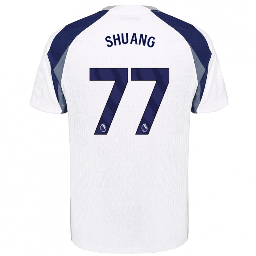 Danxen Mænd Wang Shuang #77 Hvid Navy Hjemmebane Spillertrøjer 2025/26 Trøje T-Shirt
