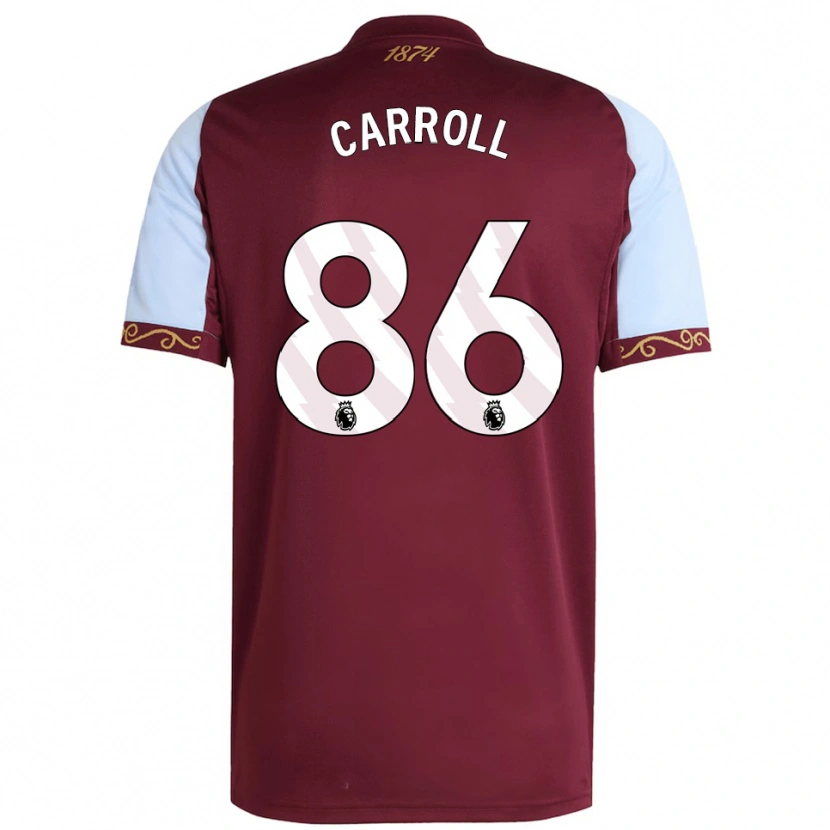 Danxen Mænd Tj Carroll #86 Bourgogne Himmelblå Hjemmebane Spillertrøjer 2025/26 Trøje T-Shirt