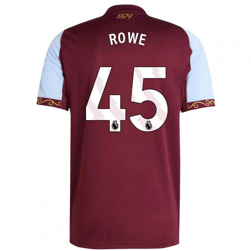 Danxen Mænd Triston Rowe #45 Bourgogne Himmelblå Hjemmebane Spillertrøjer 2025/26 Trøje T-Shirt