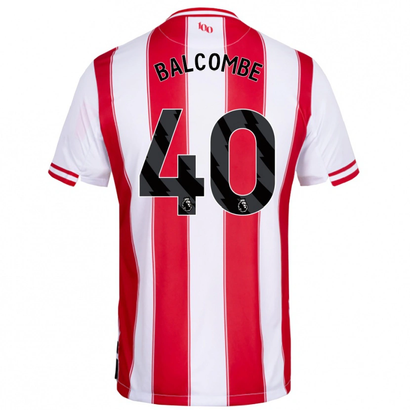 Danxen Mænd Ellery Balcombe #40 Rød Hvid Hjemmebane Spillertrøjer 2025/26 Trøje T-Shirt