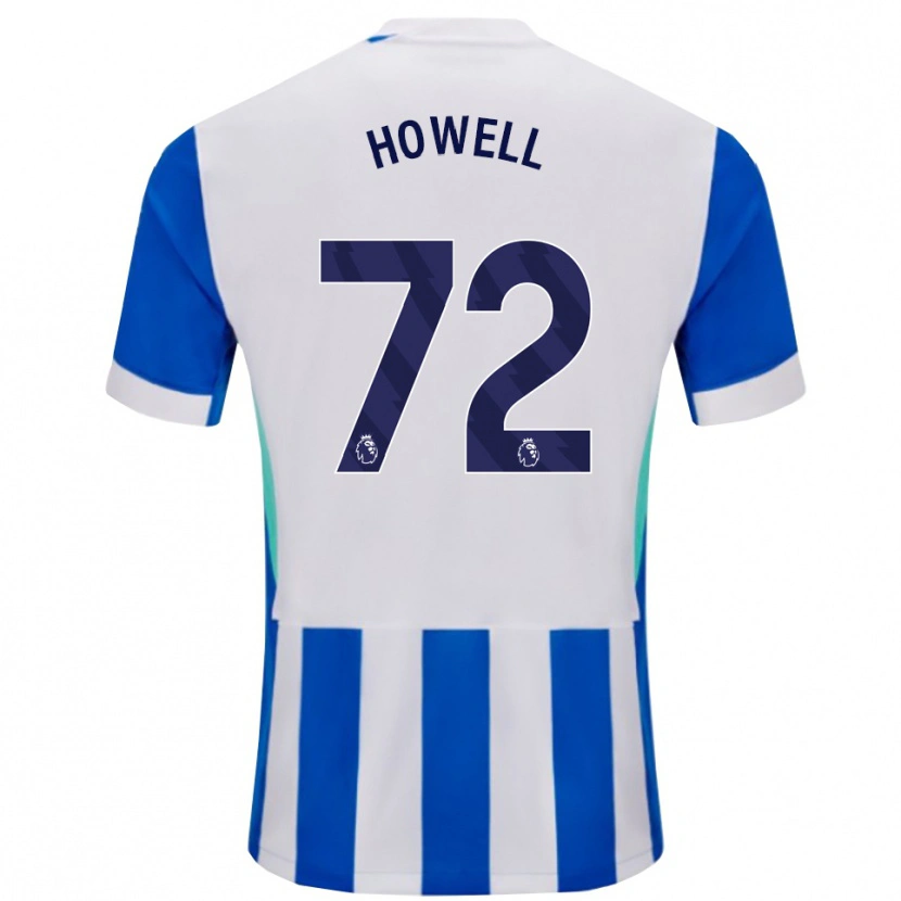Danxen Mænd Harry Howell #72 Blå Hvid Hjemmebane Spillertrøjer 2025/26 Trøje T-Shirt