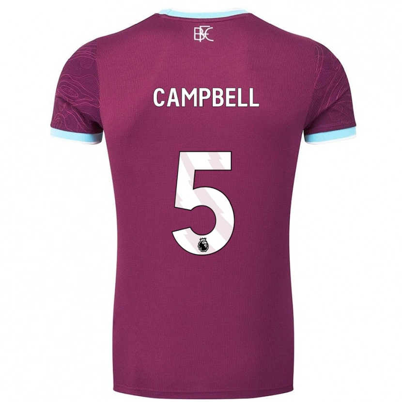 Danxen Mænd Murray Campbell #5 Bourgogne Himmelblå Hjemmebane Spillertrøjer 2025/26 Trøje T-Shirt