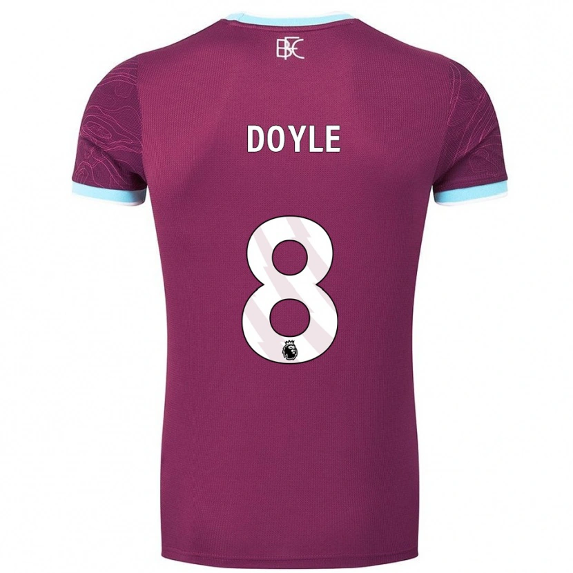 Danxen Mænd Emma Doyle #8 Bourgogne Himmelblå Hjemmebane Spillertrøjer 2025/26 Trøje T-Shirt