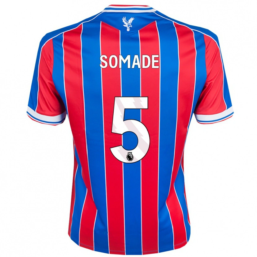 Danxen Mænd Sean Somade #5 Blå Rød Hvid Hjemmebane Spillertrøjer 2025/26 Trøje T-Shirt