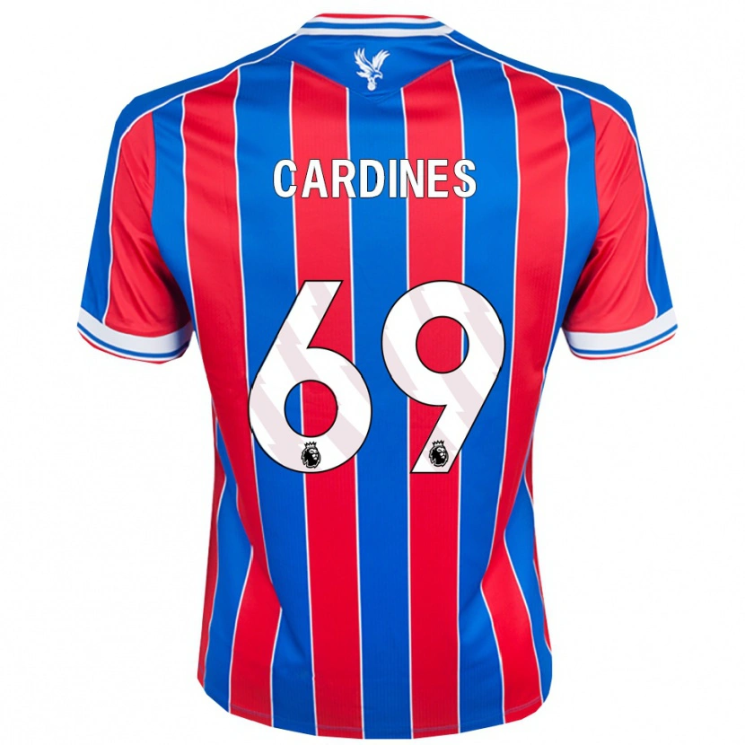 Danxen Mænd Rio Cardines #69 Blå Rød Hvid Hjemmebane Spillertrøjer 2025/26 Trøje T-Shirt