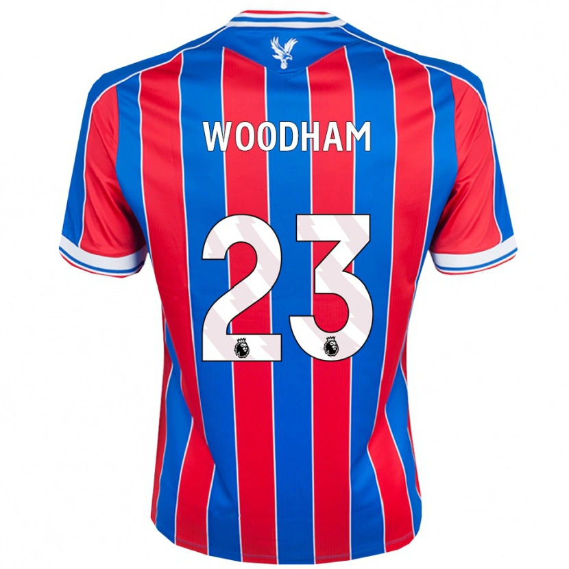 Danxen Mænd Lily Woodham #23 Blå Rød Hvid Hjemmebane Spillertrøjer 2025/26 Trøje T-Shirt