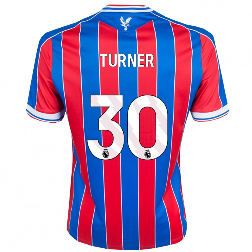 Danxen Mænd Matt Turner #30 Blå Rød Hvid Hjemmebane Spillertrøjer 2025/26 Trøje T-Shirt