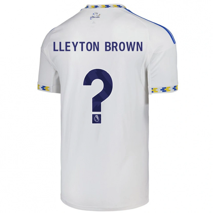 Danxen Mænd Lleyton Brown #0 Hvid Blå Hjemmebane Spillertrøjer 2025/26 Trøje T-Shirt