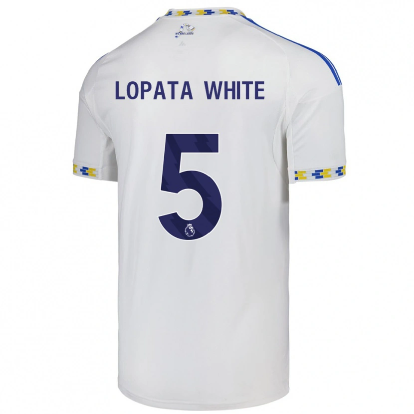 Danxen Mænd Reuben Lopata-White #5 Hvid Blå Hjemmebane Spillertrøjer 2025/26 Trøje T-Shirt