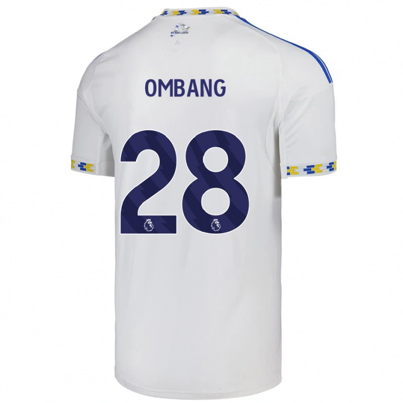 Danxen Mænd Darryl Ombang #28 Hvid Blå Hjemmebane Spillertrøjer 2025/26 Trøje T-Shirt