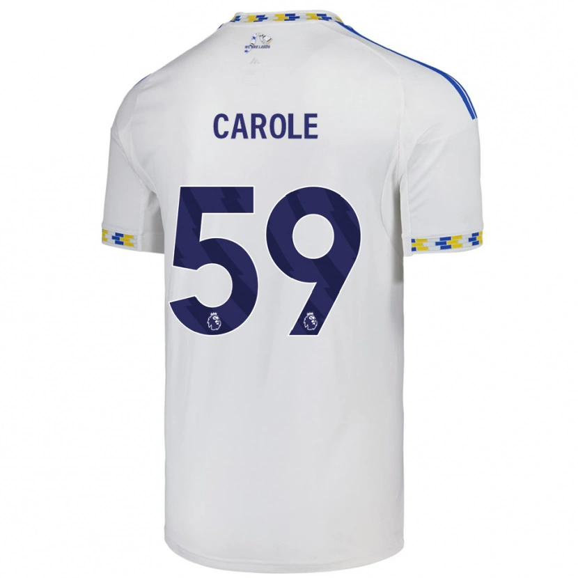 Danxen Mænd Keenan Carole #59 Hvid Blå Hjemmebane Spillertrøjer 2025/26 Trøje T-Shirt