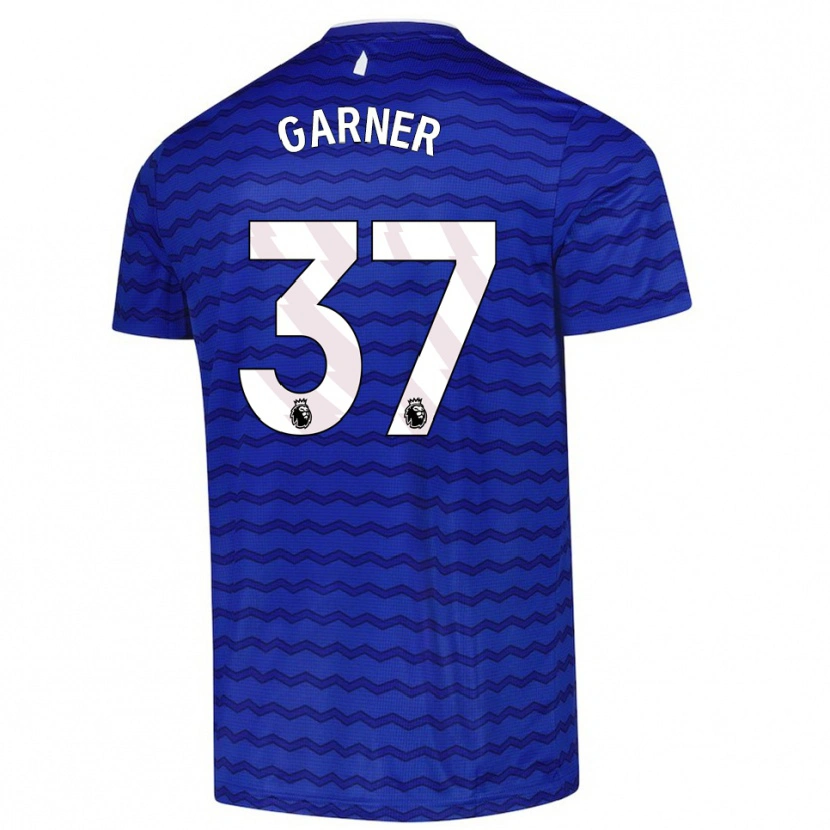 Danxen Mænd James Garner #37 Blå Navy Hjemmebane Spillertrøjer 2025/26 Trøje T-Shirt