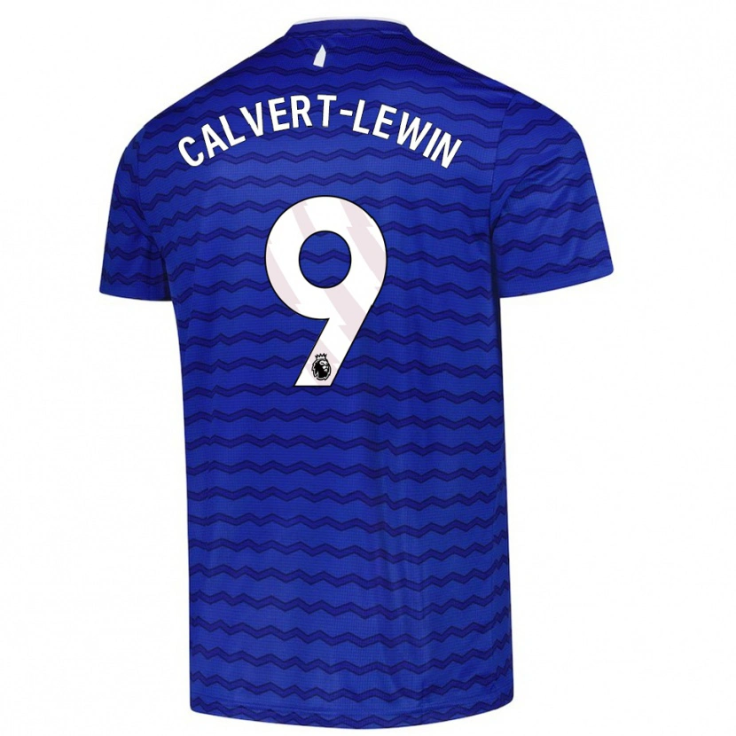 Danxen Mænd Dominic Calvert-Lewin #9 Blå Navy Hjemmebane Spillertrøjer 2025/26 Trøje T-Shirt