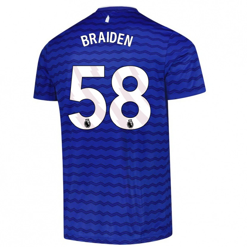 Danxen Mænd Braiden Graham #58 Blå Navy Hjemmebane Spillertrøjer 2025/26 Trøje T-Shirt