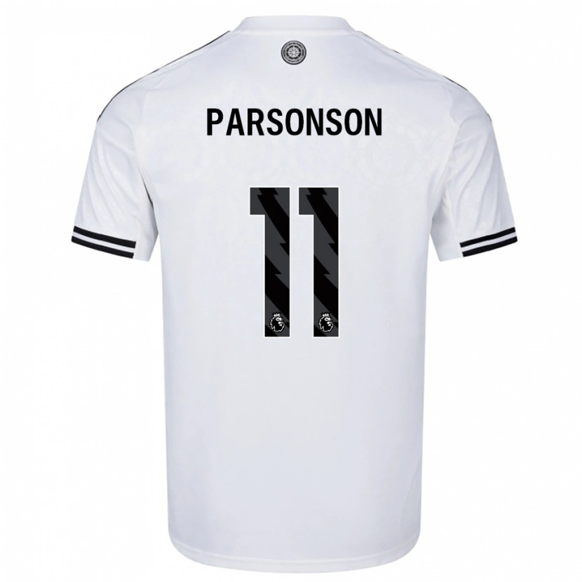 Danxen Mænd Madi Parsonson #11 Hvid Sort Hjemmebane Spillertrøjer 2025/26 Trøje T-Shirt