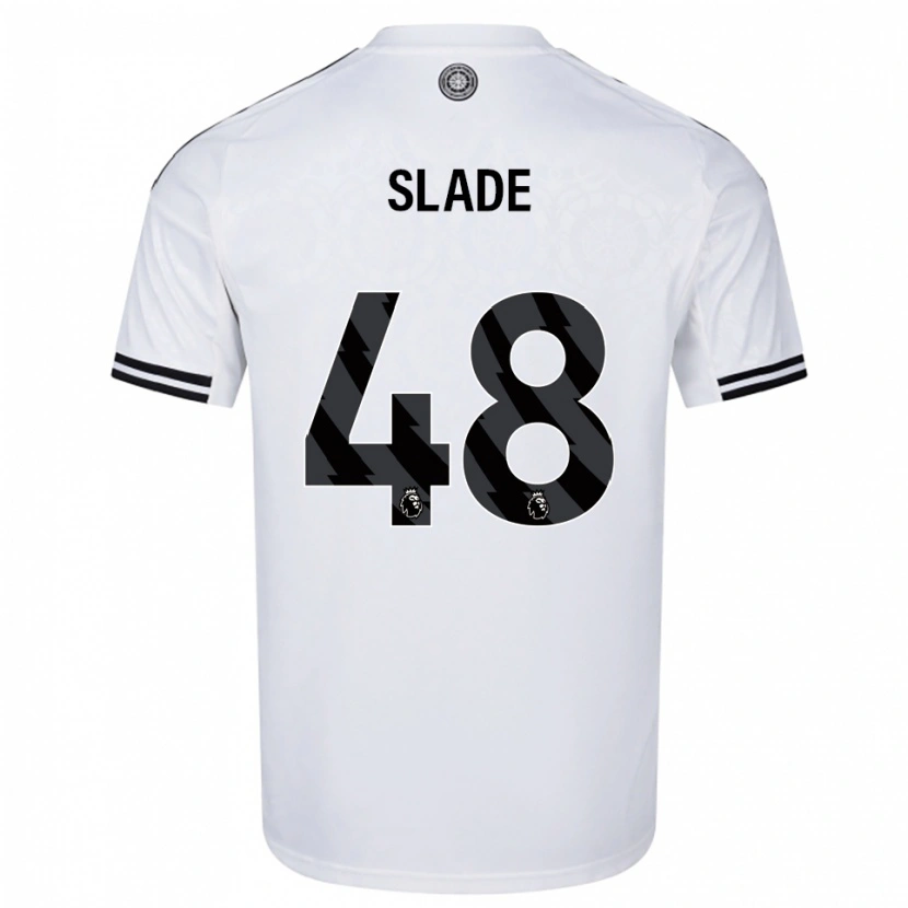 Danxen Mænd Bradley Slade #48 Hvid Sort Hjemmebane Spillertrøjer 2025/26 Trøje T-Shirt