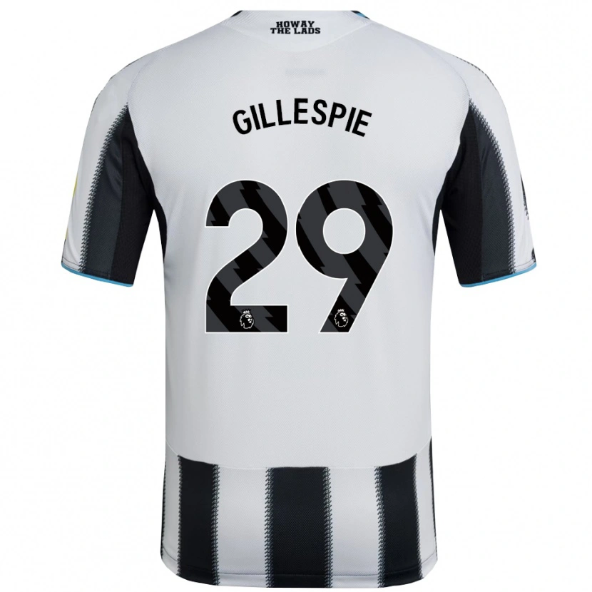 Danxen Mænd Mark Gillespie #29 Sort Hvid Hjemmebane Spillertrøjer 2025/26 Trøje T-Shirt
