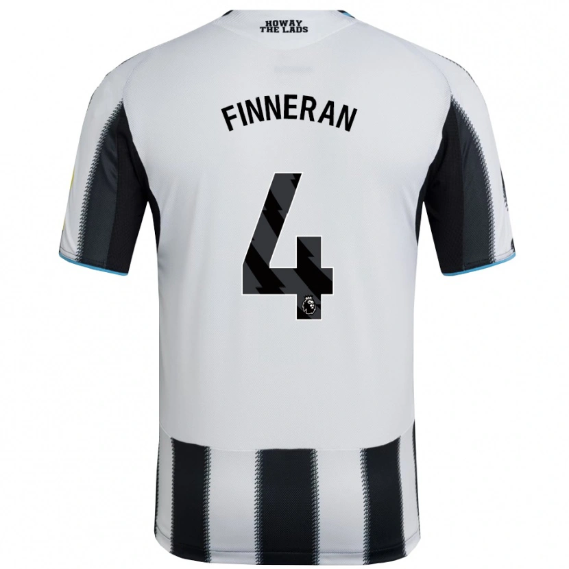 Danxen Mænd Rory Finneran #4 Sort Hvid Hjemmebane Spillertrøjer 2025/26 Trøje T-Shirt