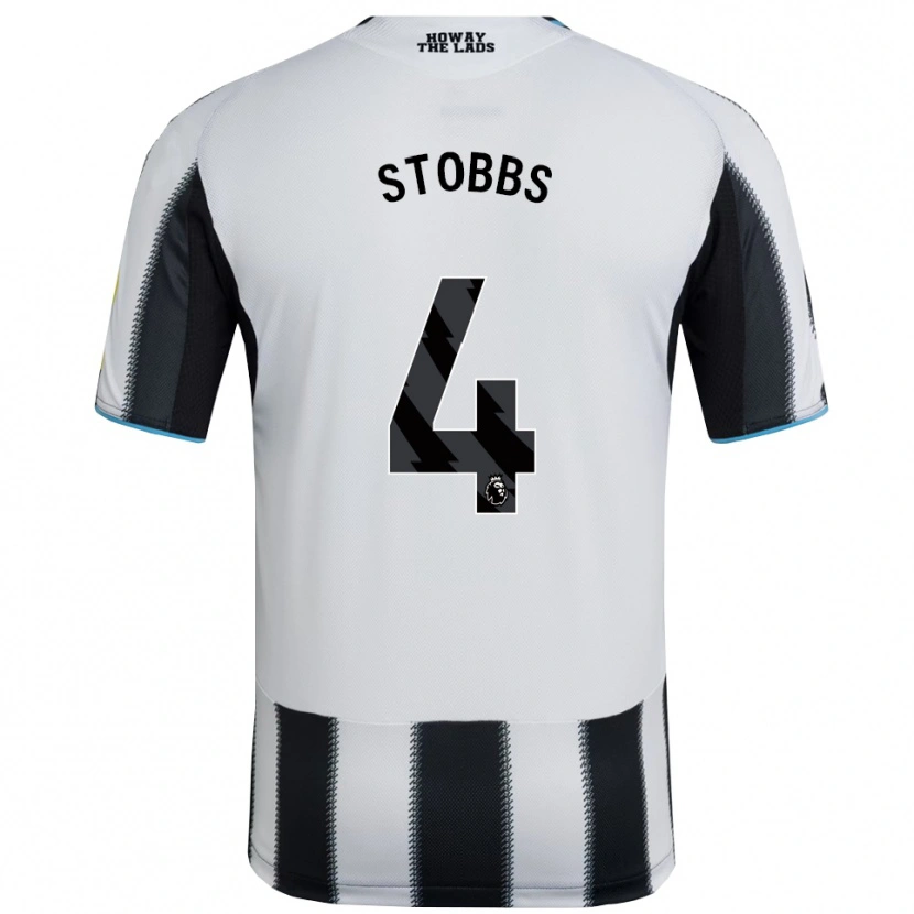 Danxen Mænd Amber-Keegan Stobbs #4 Sort Hvid Hjemmebane Spillertrøjer 2025/26 Trøje T-Shirt