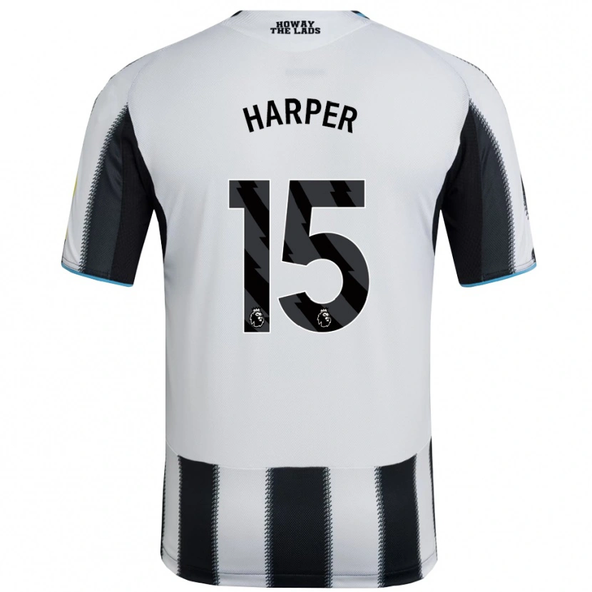 Danxen Mænd Fraser Harper #15 Sort Hvid Hjemmebane Spillertrøjer 2025/26 Trøje T-Shirt