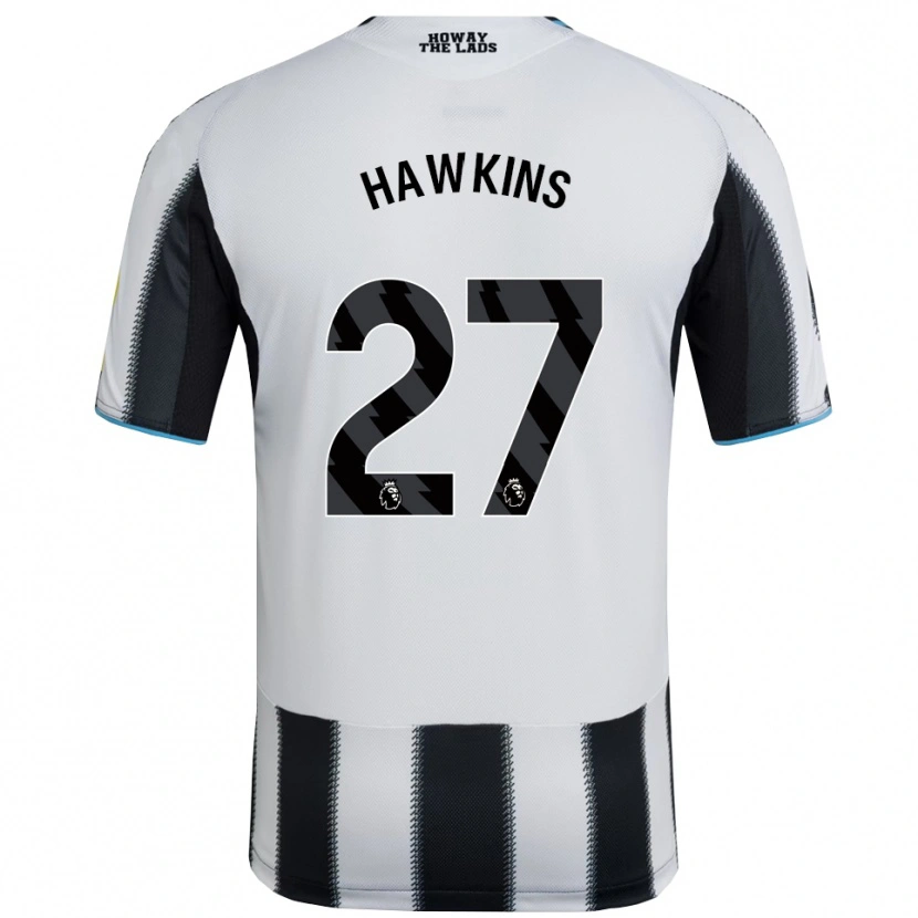 Danxen Mænd Hannah Hawkins #27 Sort Hvid Hjemmebane Spillertrøjer 2025/26 Trøje T-Shirt