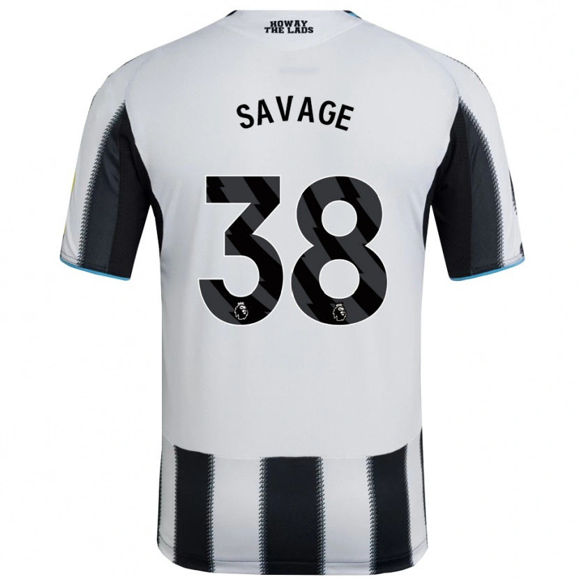 Danxen Mænd Remi Savage #38 Sort Hvid Hjemmebane Spillertrøjer 2025/26 Trøje T-Shirt