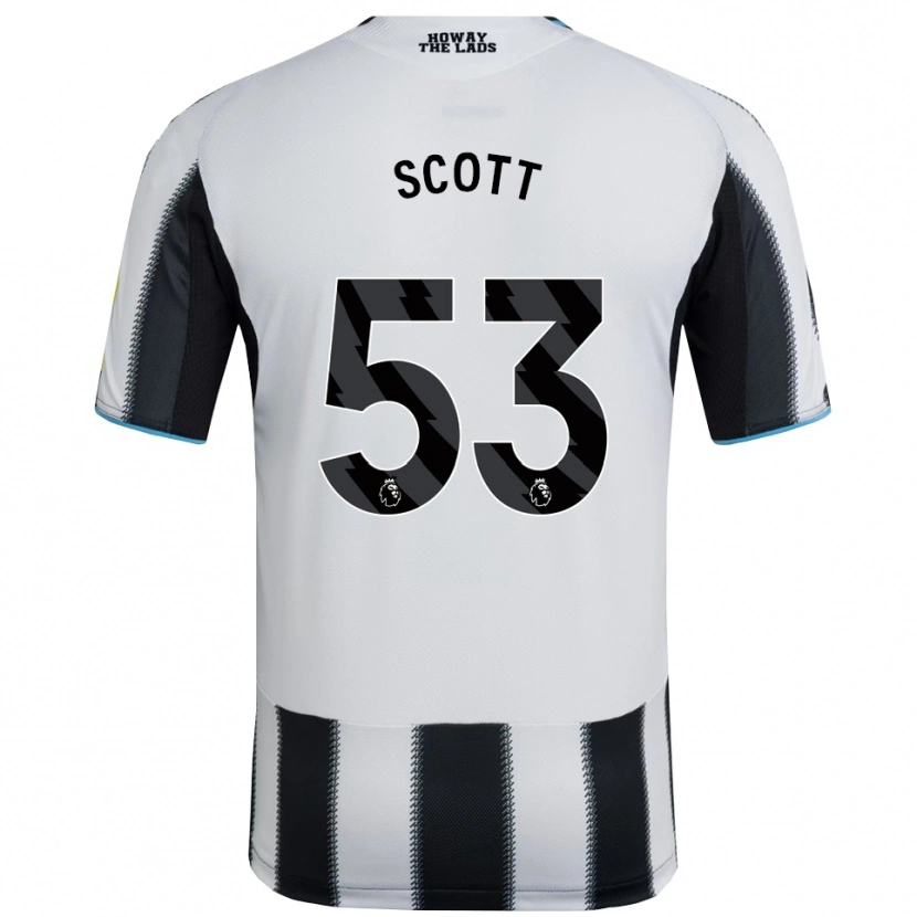 Danxen Mænd Joshua Scott #53 Sort Hvid Hjemmebane Spillertrøjer 2025/26 Trøje T-Shirt