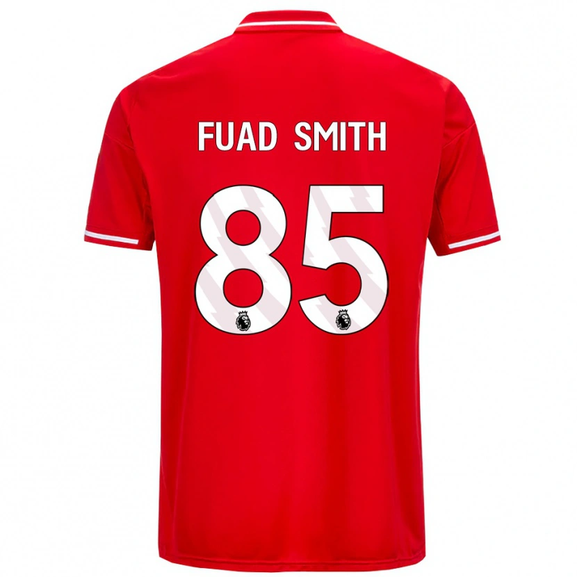 Danxen Mænd Fuad Smith #85 Rød Hvid Hjemmebane Spillertrøjer 2025/26 Trøje T-Shirt