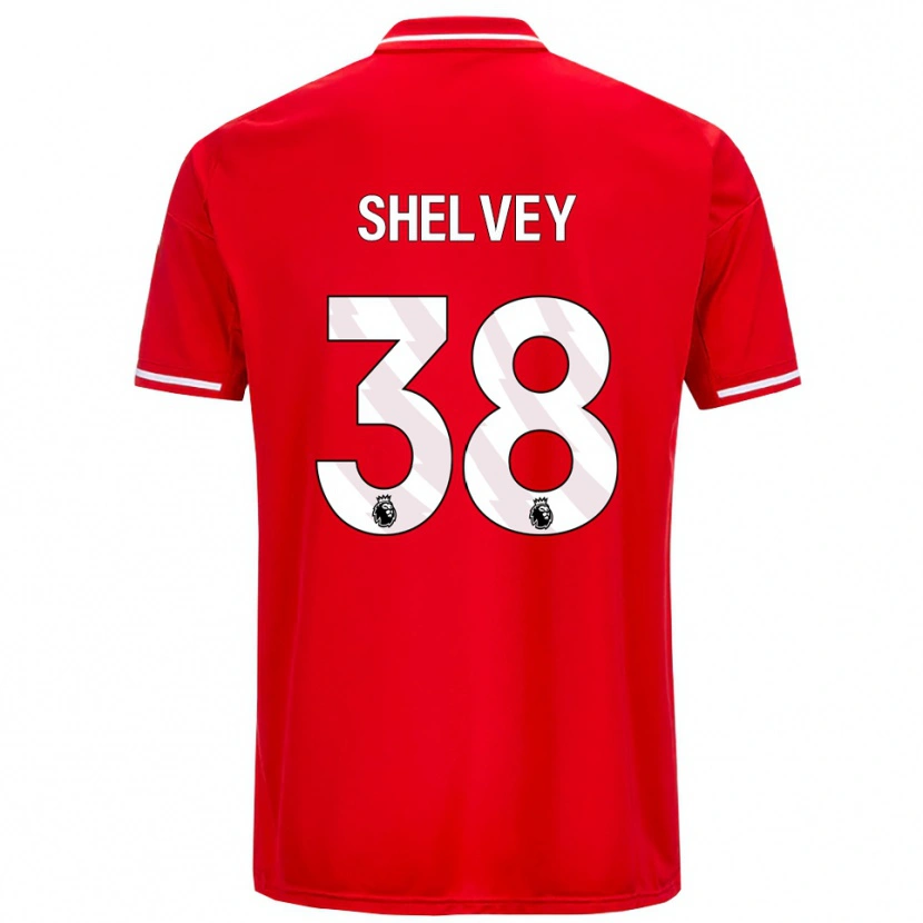 Danxen Mænd George Shelvey #38 Rød Hvid Hjemmebane Spillertrøjer 2025/26 Trøje T-Shirt