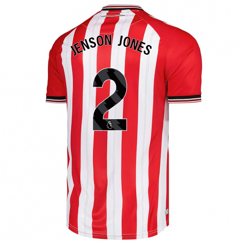 Danxen Mænd Jenson Jones #2 Rød Hvid Hjemmebane Spillertrøjer 2025/26 Trøje T-Shirt