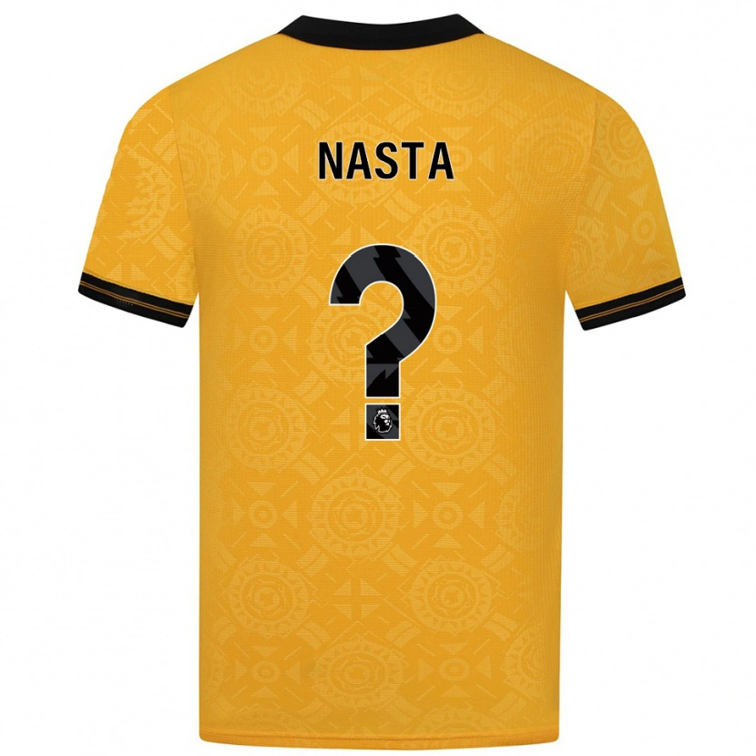 Danxen Mænd Arthur Nasta #0 Gul Sort Hjemmebane Spillertrøjer 2025/26 Trøje T-Shirt