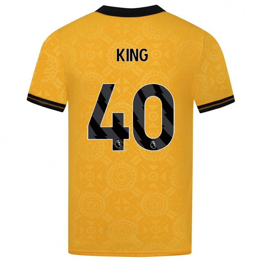 Danxen Mænd Tom King #40 Gul Sort Hjemmebane Spillertrøjer 2025/26 Trøje T-Shirt