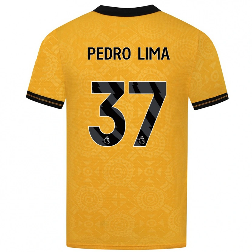 Danxen Mænd Pedro Lima #37 Gul Sort Hjemmebane Spillertrøjer 2025/26 Trøje T-Shirt