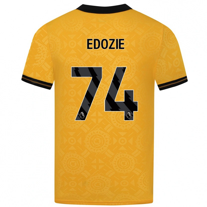 Danxen Mænd Tom Edozie #74 Gul Sort Hjemmebane Spillertrøjer 2025/26 Trøje T-Shirt