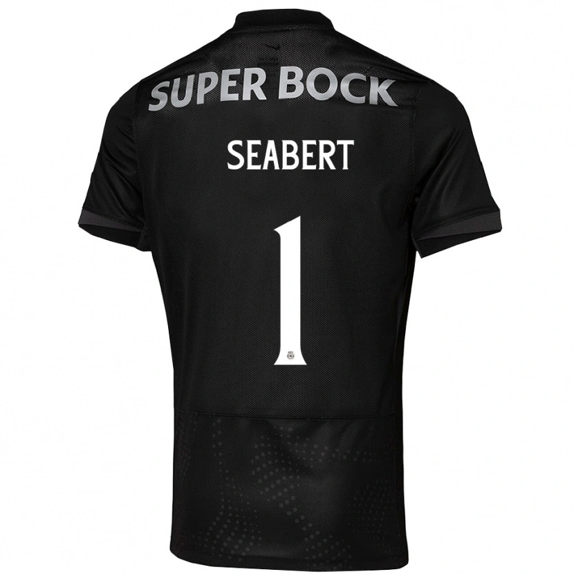 Danxen Mænd Hannah Grace Seabert #1 Sort Hvid Udebane Spillertrøjer 2025/26 Trøje T-Shirt