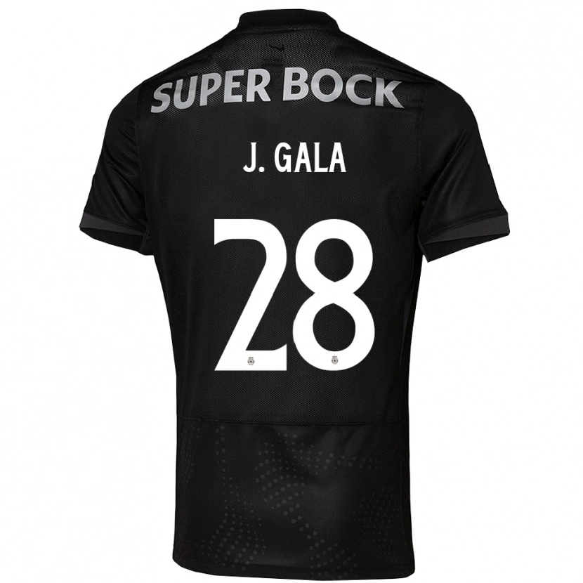 Danxen Mænd Jacinta Galabadaarachchi #28 Sort Hvid Udebane Spillertrøjer 2025/26 Trøje T-Shirt