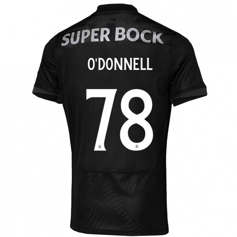 Danxen Mænd Miri O'donnell #78 Sort Hvid Udebane Spillertrøjer 2025/26 Trøje T-Shirt