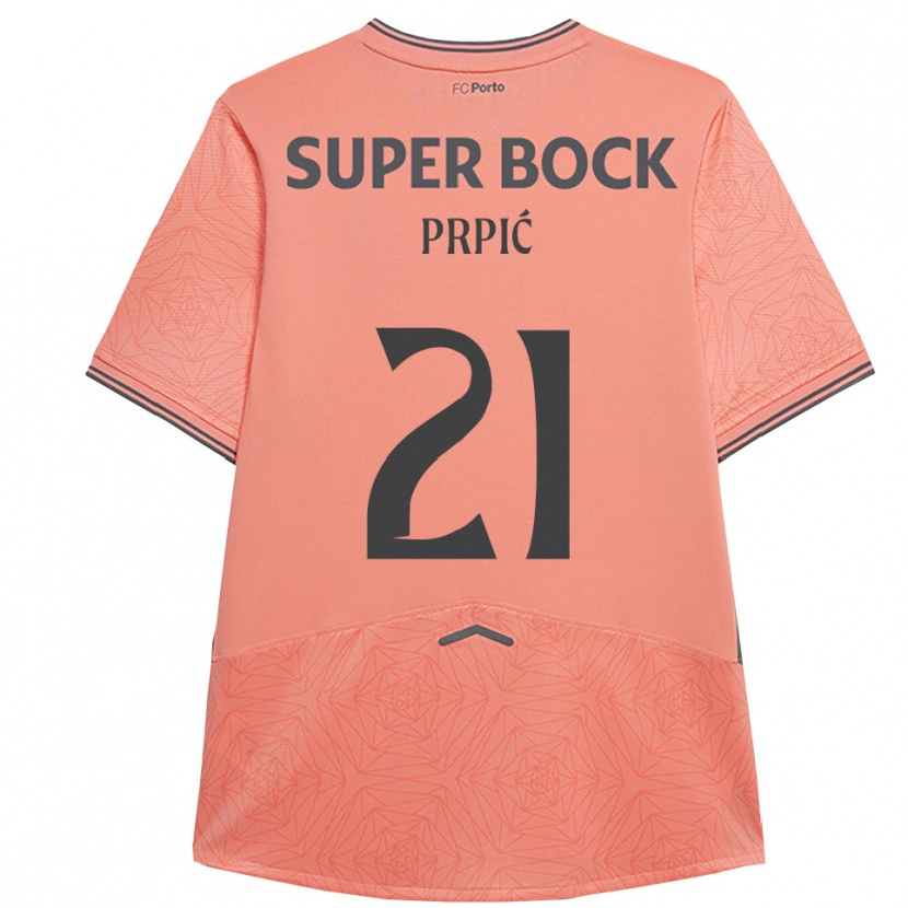 Danxen Mænd Dominik Prpić #21 Pink Navy Udebane Spillertrøjer 2025/26 Trøje T-Shirt