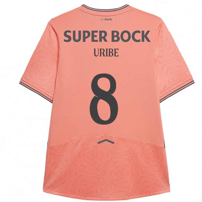 Danxen Mænd Mateus Uribe #8 Pink Navy Udebane Spillertrøjer 2025/26 Trøje T-Shirt
