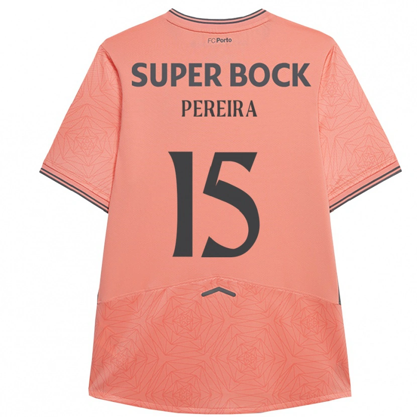 Danxen Mænd Yoan Pereira #15 Pink Navy Udebane Spillertrøjer 2025/26 Trøje T-Shirt