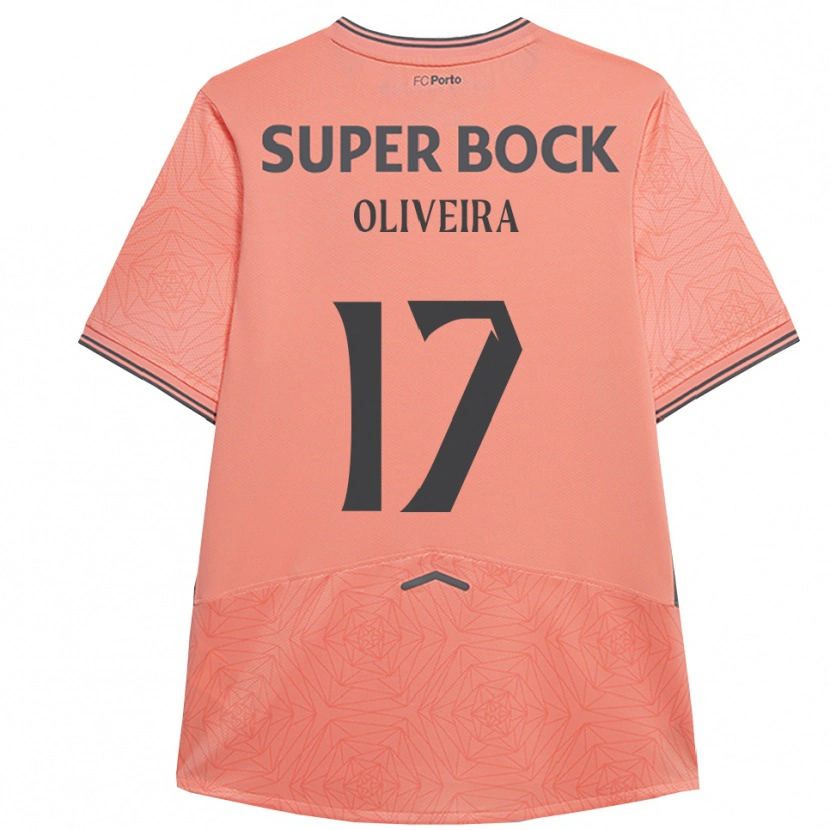 Danxen Mænd Inês Oliveira #17 Pink Navy Udebane Spillertrøjer 2025/26 Trøje T-Shirt