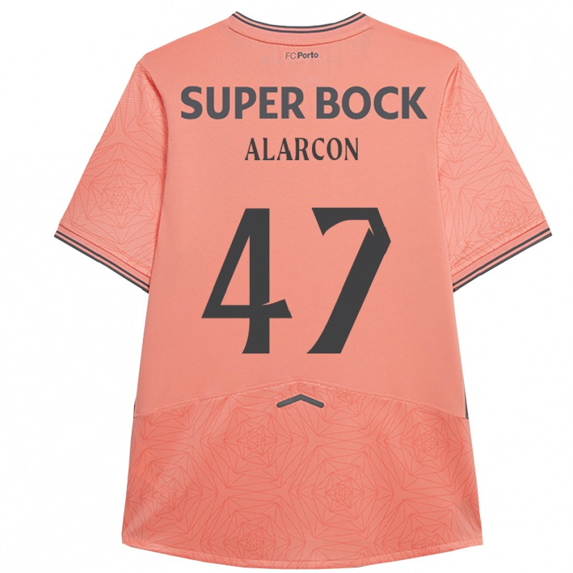 Danxen Mænd Ángel Alarcón #47 Pink Navy Udebane Spillertrøjer 2025/26 Trøje T-Shirt