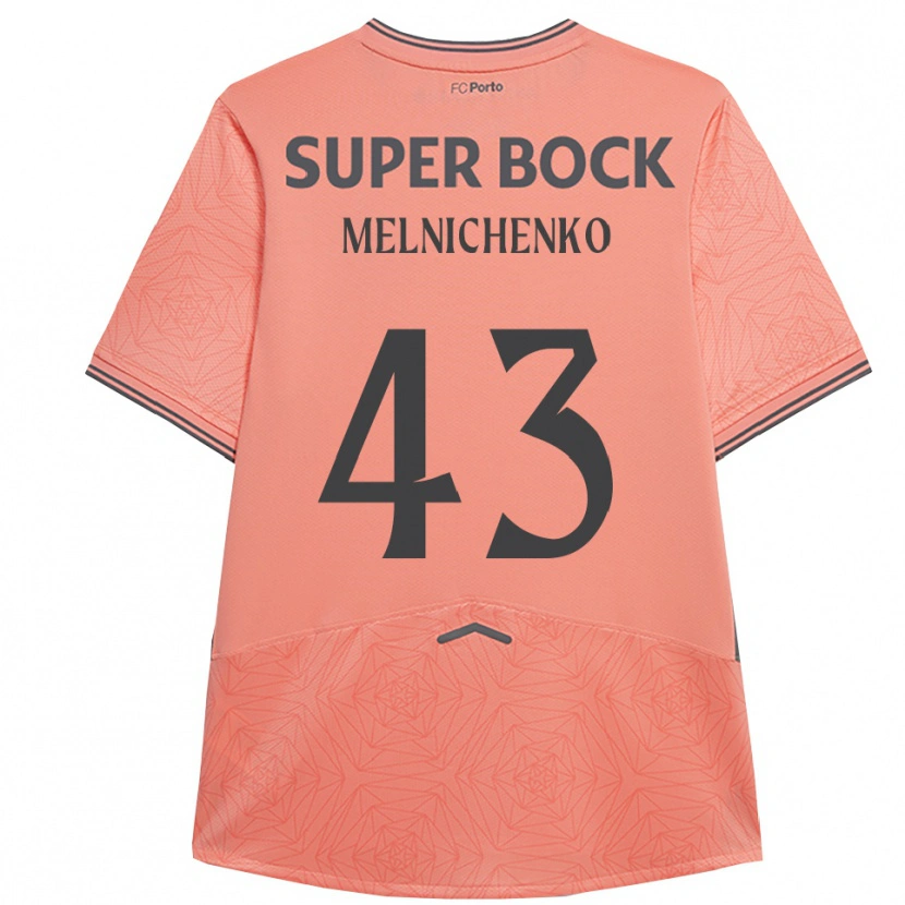 Danxen Mænd Trofim Melnichenko #43 Pink Navy Udebane Spillertrøjer 2025/26 Trøje T-Shirt