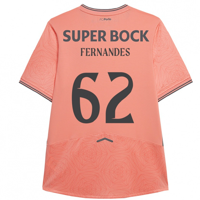 Danxen Mænd Rodrigo Fernandes #62 Pink Navy Udebane Spillertrøjer 2025/26 Trøje T-Shirt
