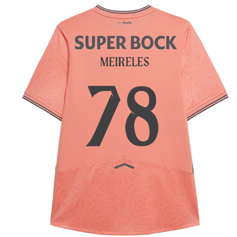 Danxen Mænd Jorge Meireles #78 Pink Navy Udebane Spillertrøjer 2025/26 Trøje T-Shirt