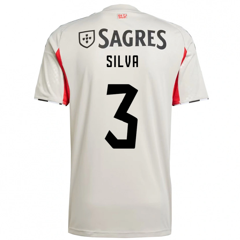 Danxen Mænd Joana Silva #3 Off White Rød Udebane Spillertrøjer 2025/26 Trøje T-Shirt
