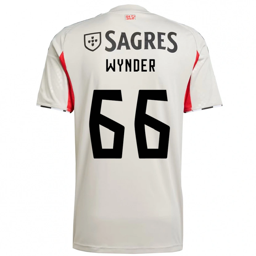 Danxen Mænd Joshua Wynder #66 Off White Rød Udebane Spillertrøjer 2025/26 Trøje T-Shirt